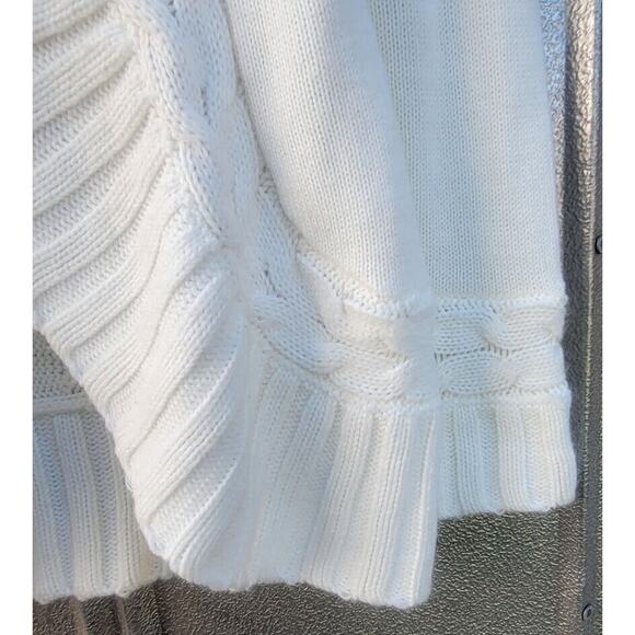 Pink Rose Ivory Knit Cardigan Size L - Picture 4 of 8